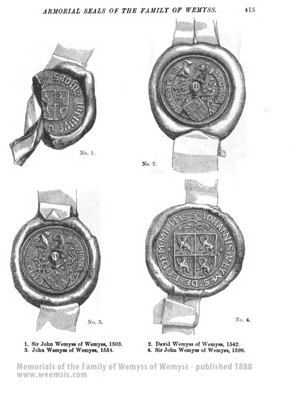 Page 1 of 4 - Armorial seals of the Family of Wemyss
